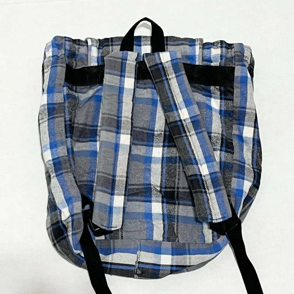 No Fear Vintage 90s Flannel Backpack Plaid Skater Y2K Grunge Punk Jesse Pinkman